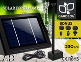 Gardeon Solar Pond Pump Submersible Water Fountain Kit 4FT